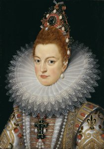 Portræt af Isabella Clara Eugenia fra Spanien, ærkehertuginde af Østrig